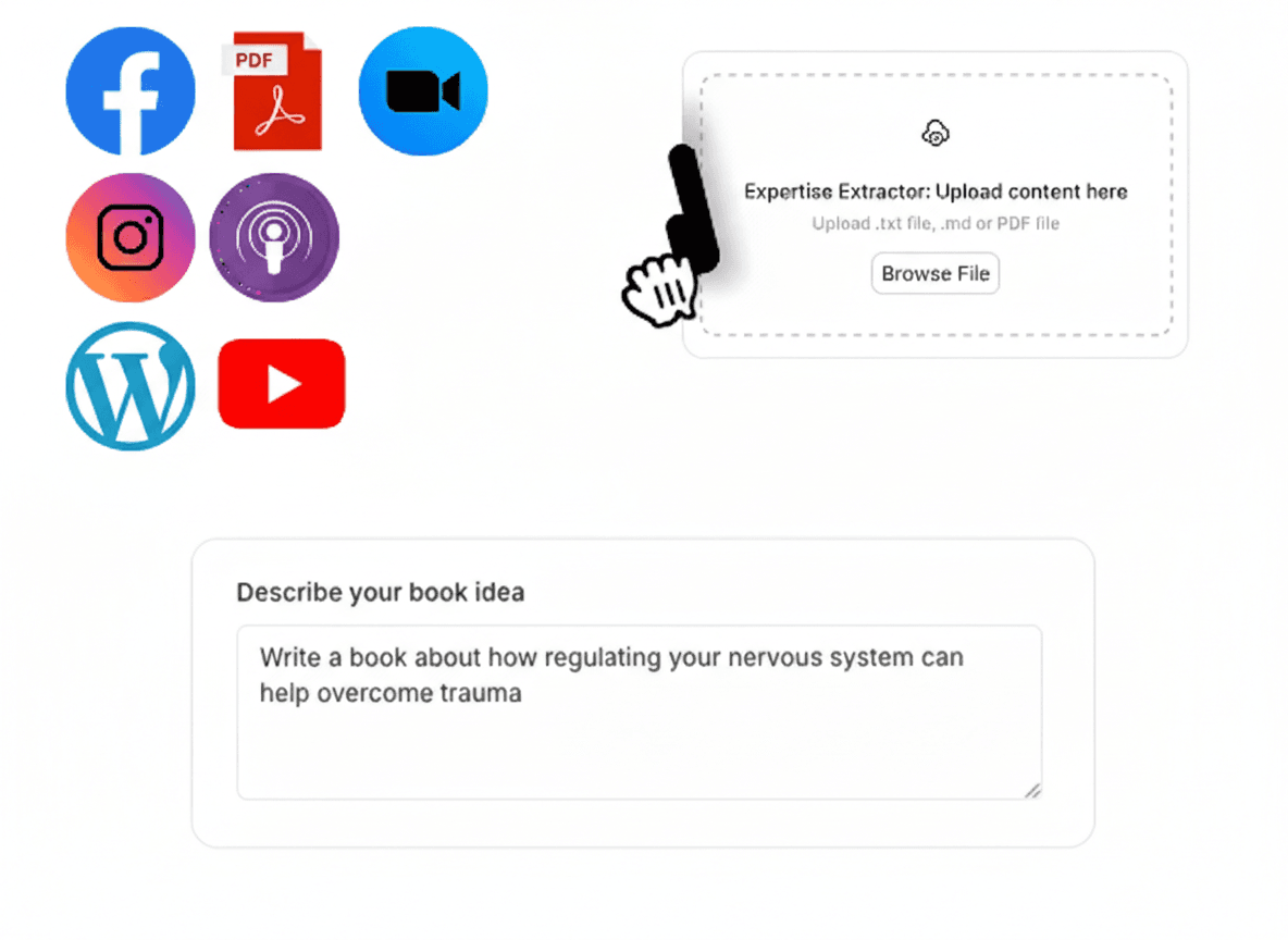 Upload content or choose a topic preview